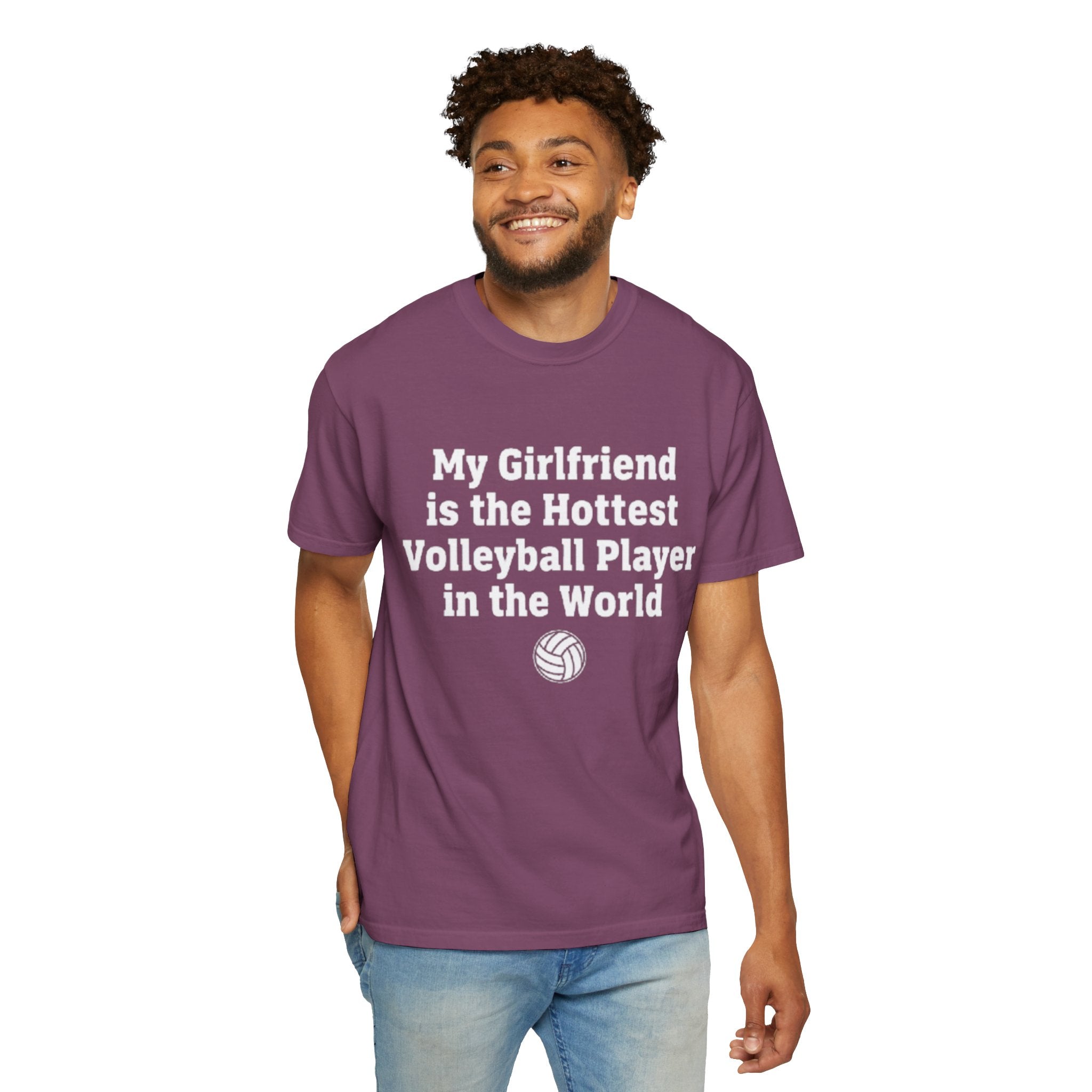 Volleyball Girlfriend T-Shirt — “My Girlfriend is the Hottest Volleyball Player in the World”