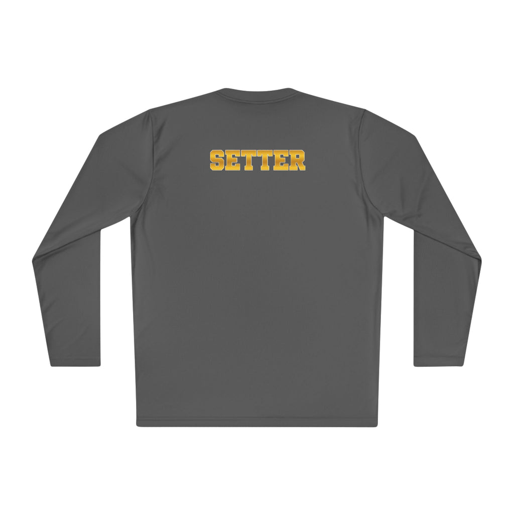 "Therapist With Hands" Volleyball Long Sleeve Tee — 'Setter' Athletic Long Sleeve