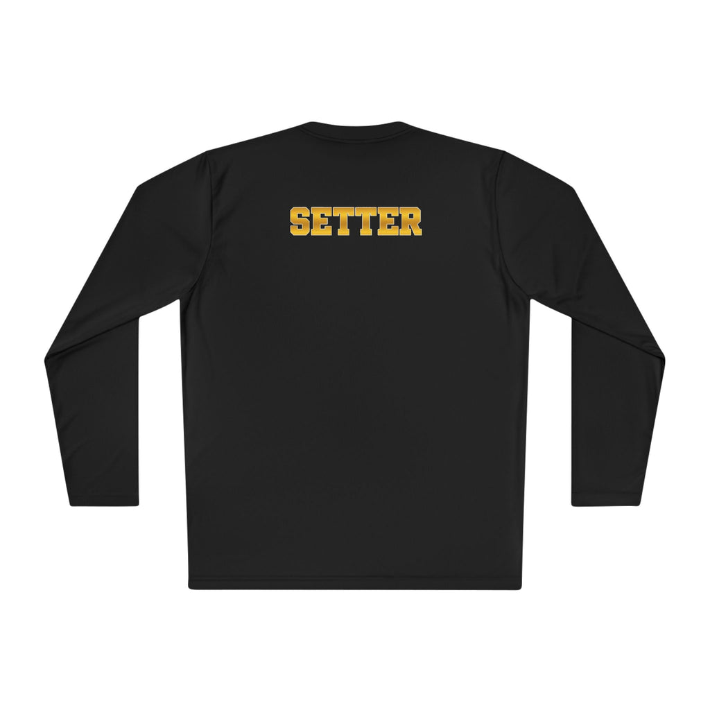 "Therapist With Hands" Volleyball Long Sleeve Tee — 'Setter' Athletic Long Sleeve