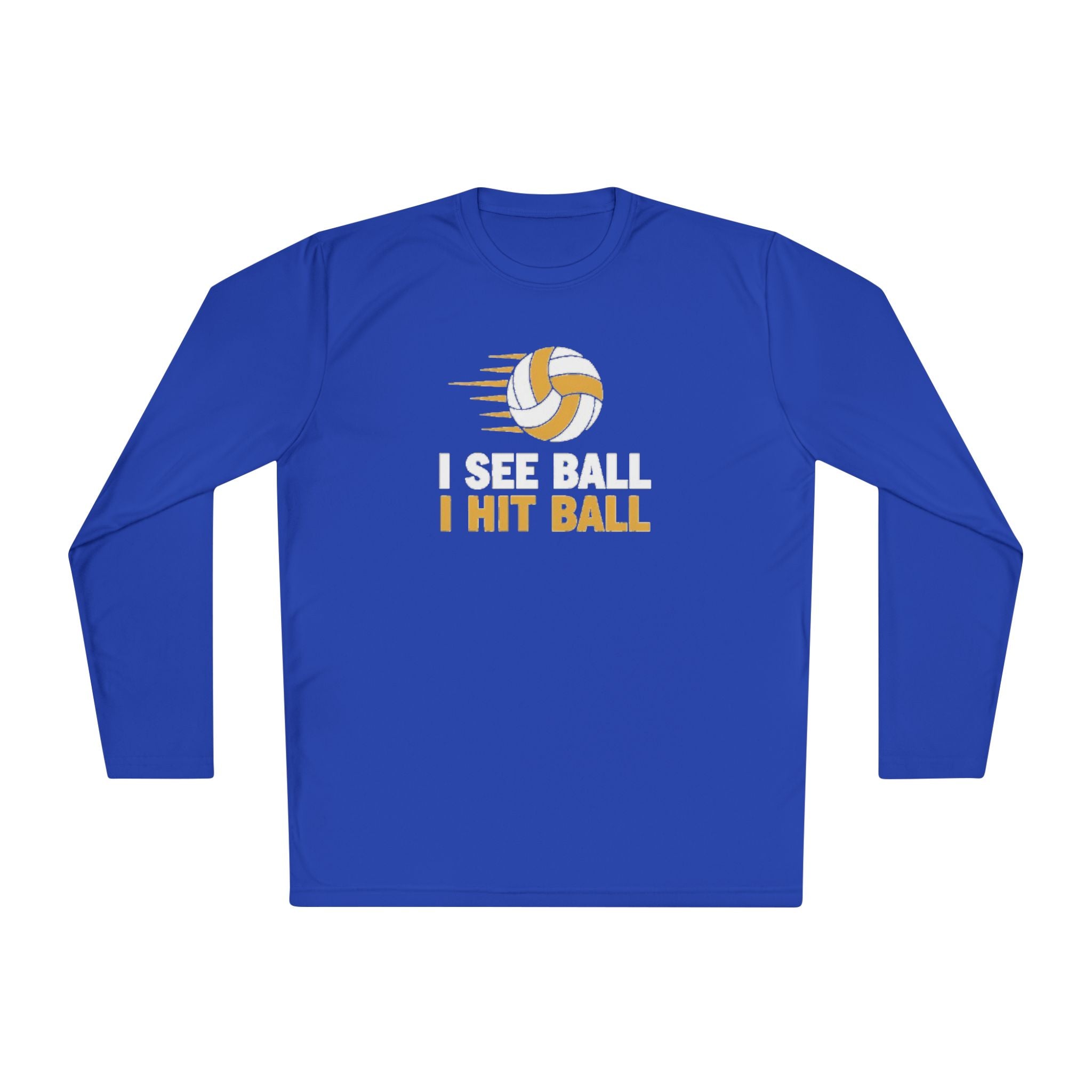 'I See Ball I Hit Ball' Long Sleeve Tee — Middle Hitter Shirt