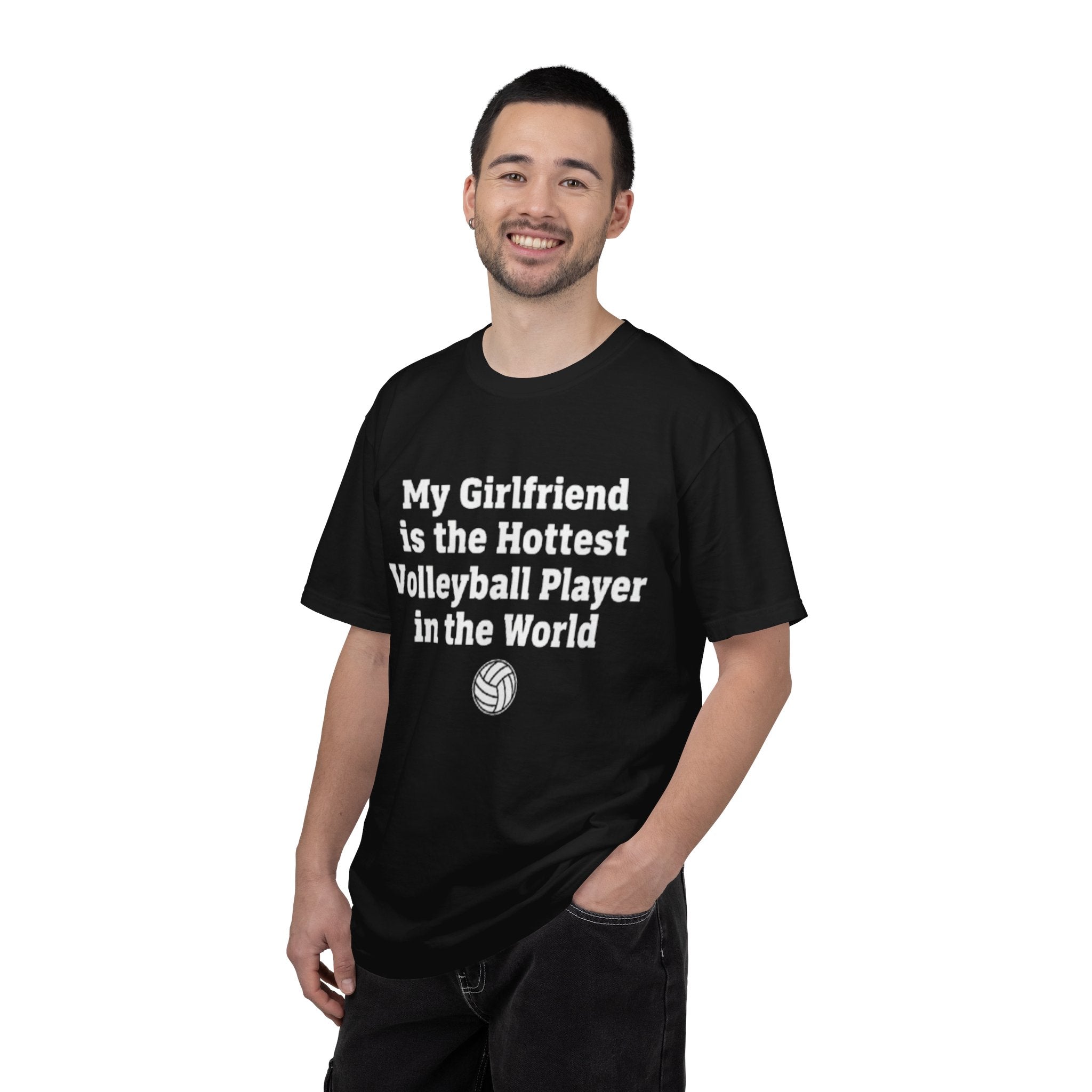 Volleyball Girlfriend T-Shirt — “My Girlfriend is the Hottest Volleyball Player in the World”