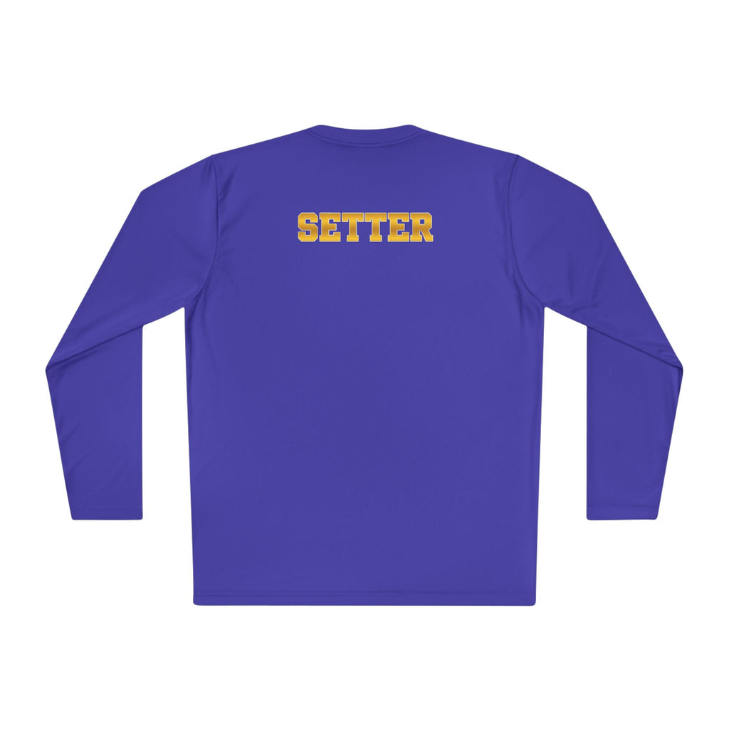 "Therapist With Hands" Volleyball Long Sleeve Tee — 'Setter' Athletic Long Sleeve