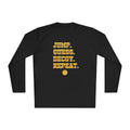 "Jump. Guess. Decoy. Repeat." —  Volleyball Middle Hitter Warm up Long Sleeve