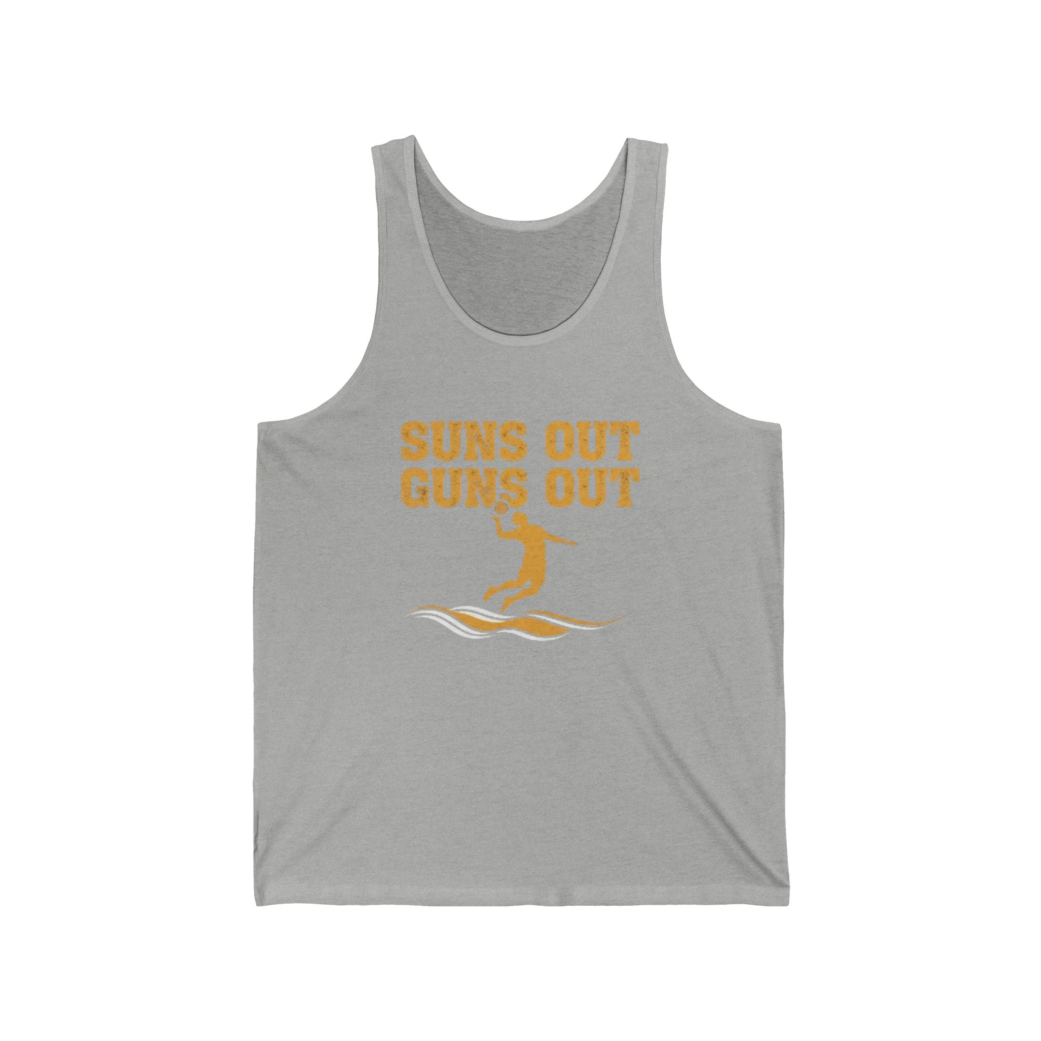 Suns Out Guns Out Tank Top — Beach Volleyball Muscle Tee