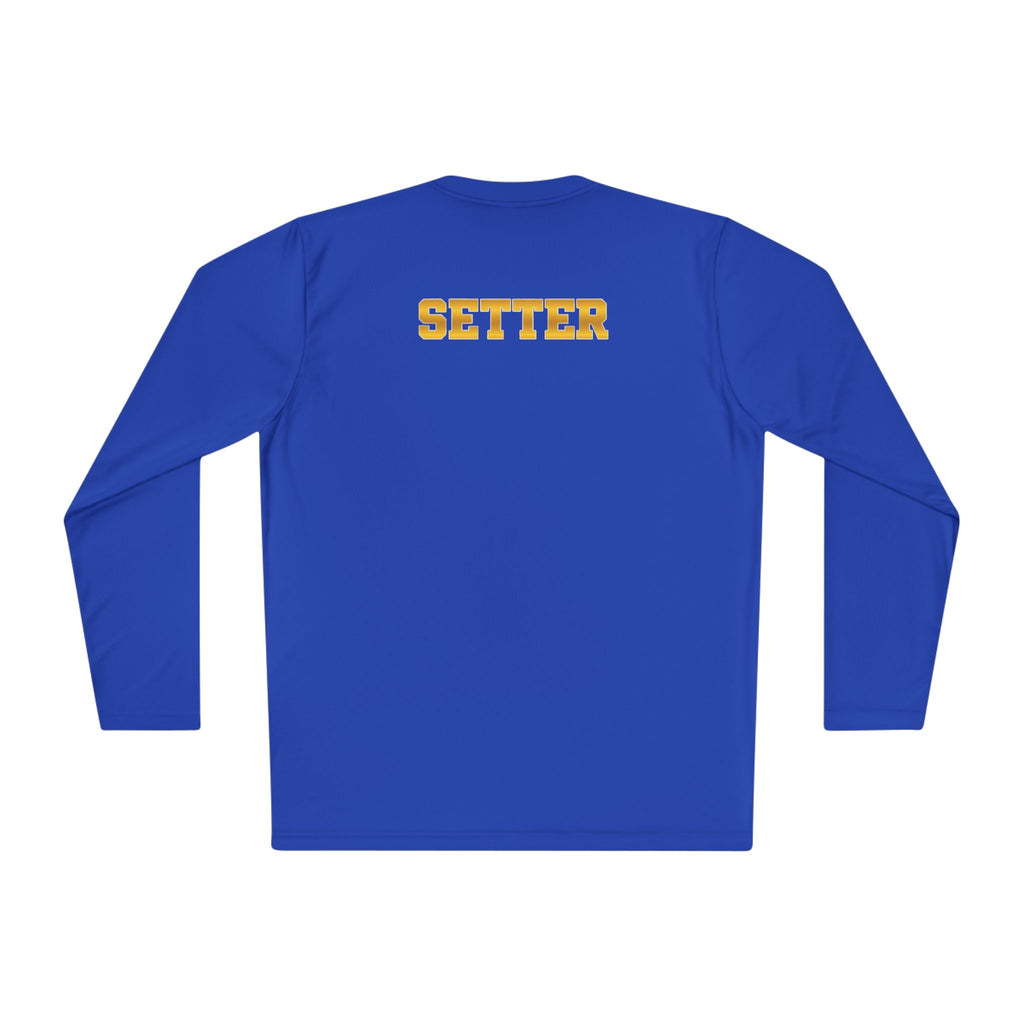 "Therapist With Hands" Volleyball Long Sleeve Tee — 'Setter' Athletic Long Sleeve