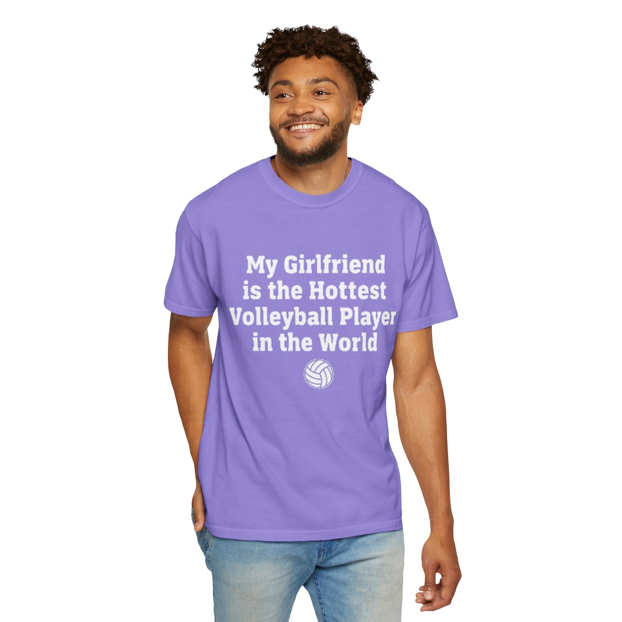 Volleyball Girlfriend T-Shirt — “My Girlfriend is the Hottest Volleyball Player in the World”