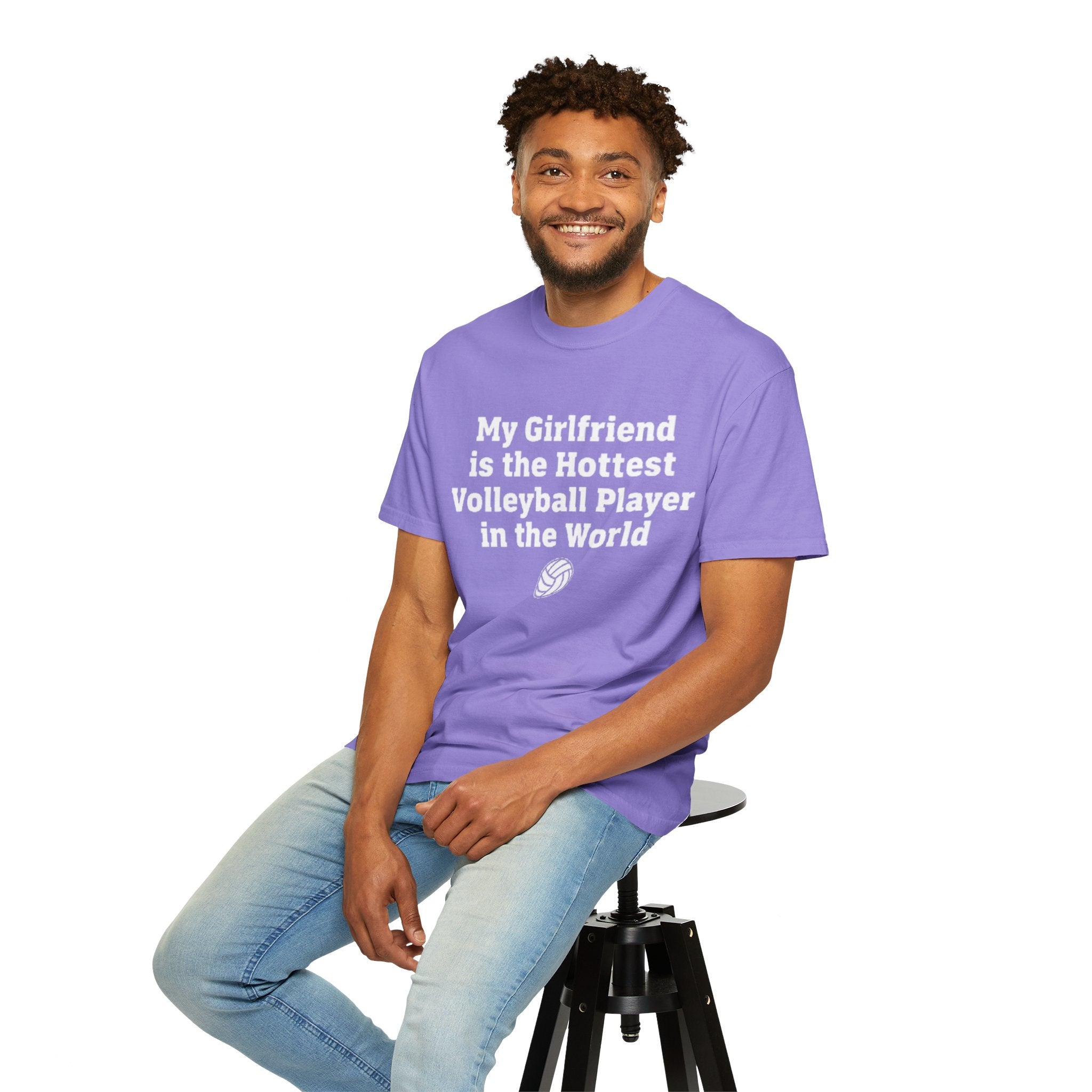 Volleyball Girlfriend T-Shirt — “My Girlfriend is the Hottest Volleyball Player in the World”