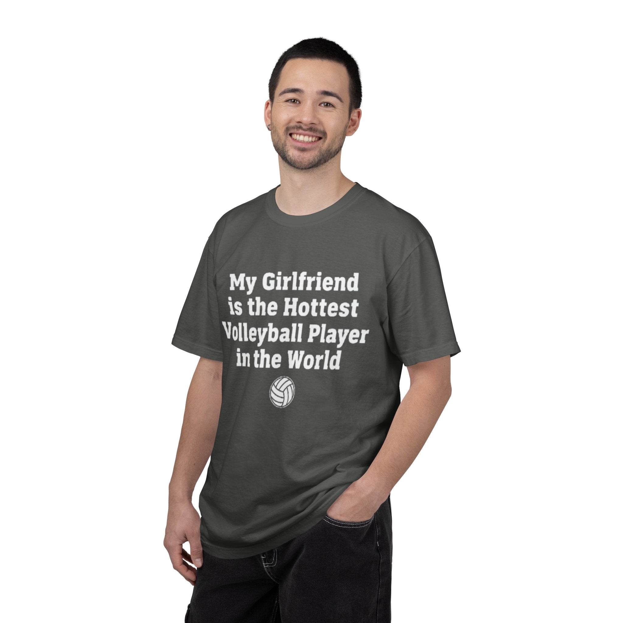 Volleyball Girlfriend T-Shirt — “My Girlfriend is the Hottest Volleyball Player in the World”