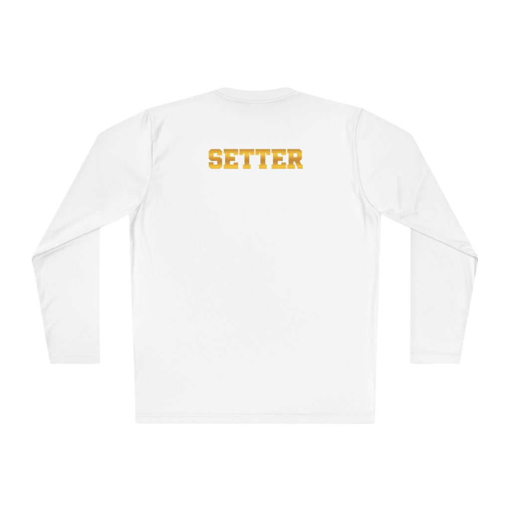 "Therapist With Hands" Volleyball Long Sleeve Tee — 'Setter' Athletic Long Sleeve