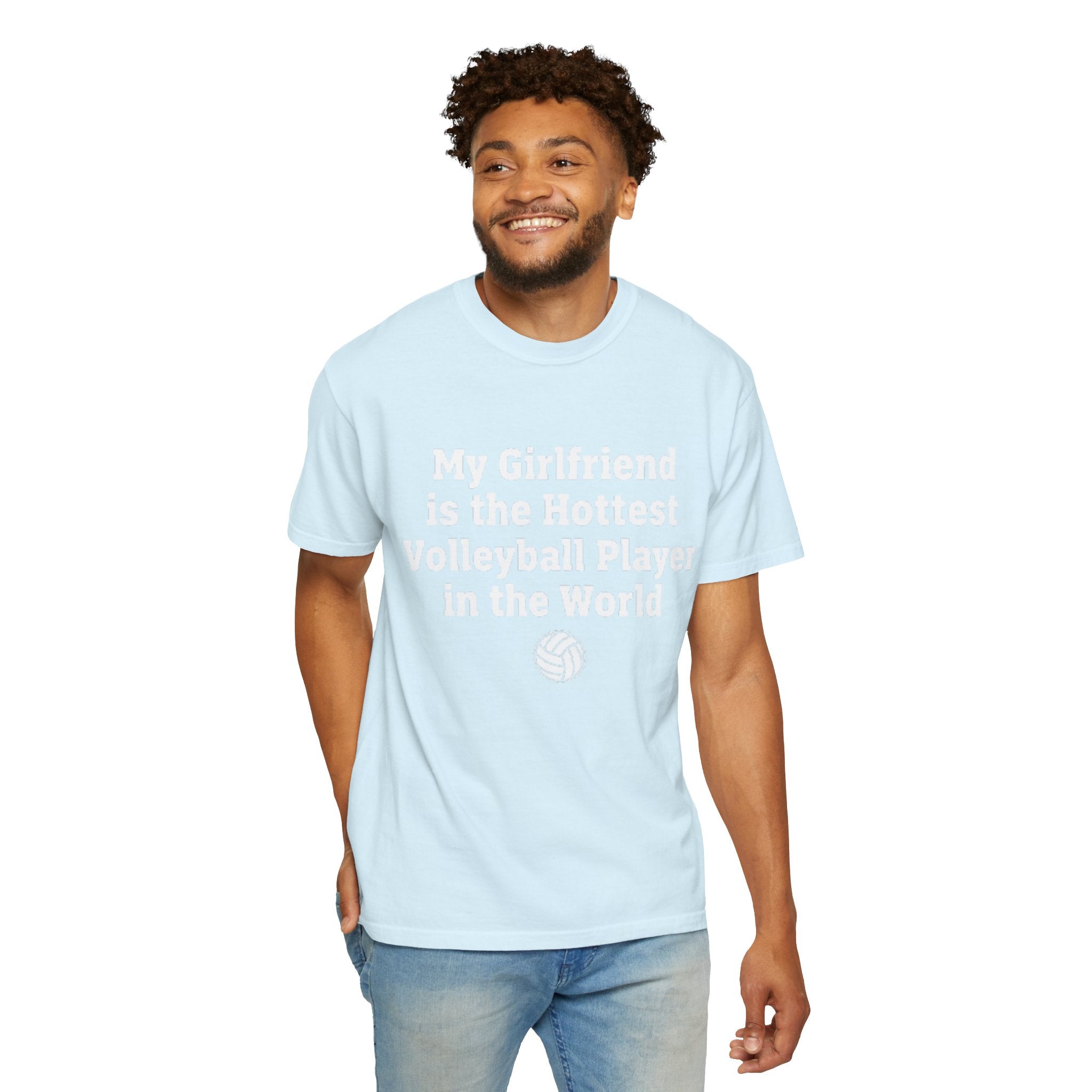 Volleyball Girlfriend T-Shirt — “My Girlfriend is the Hottest Volleyball Player in the World”