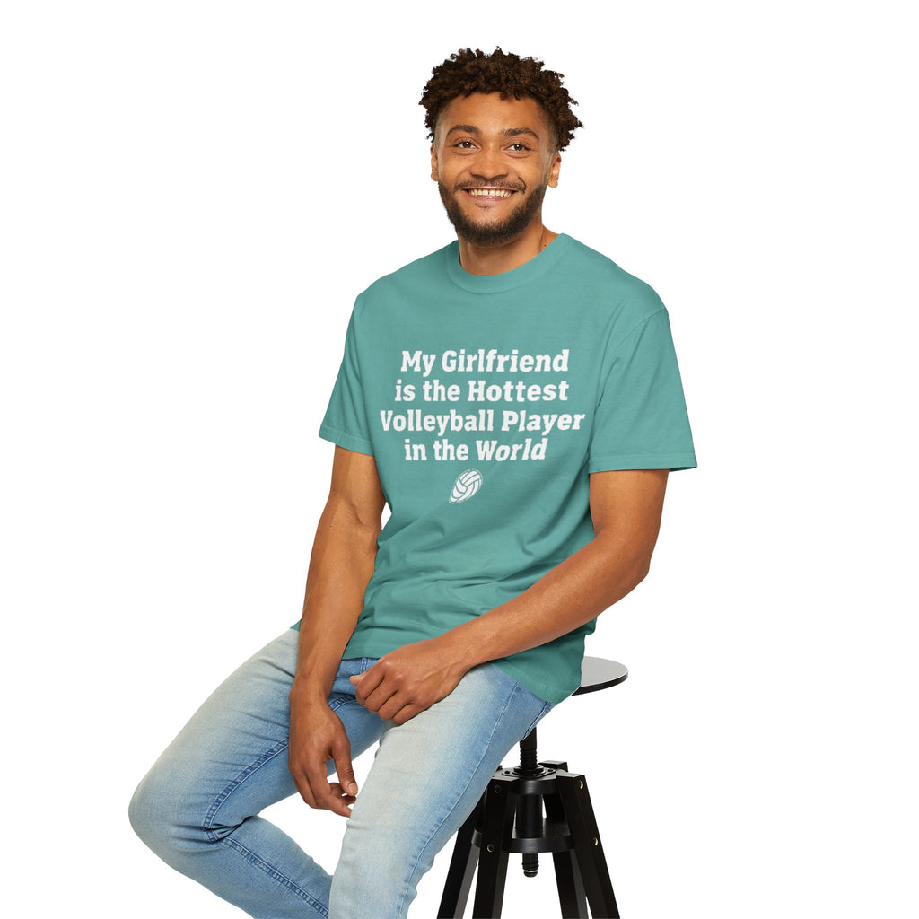 Volleyball Girlfriend T-Shirt — “My Girlfriend is the Hottest Volleyball Player in the World”