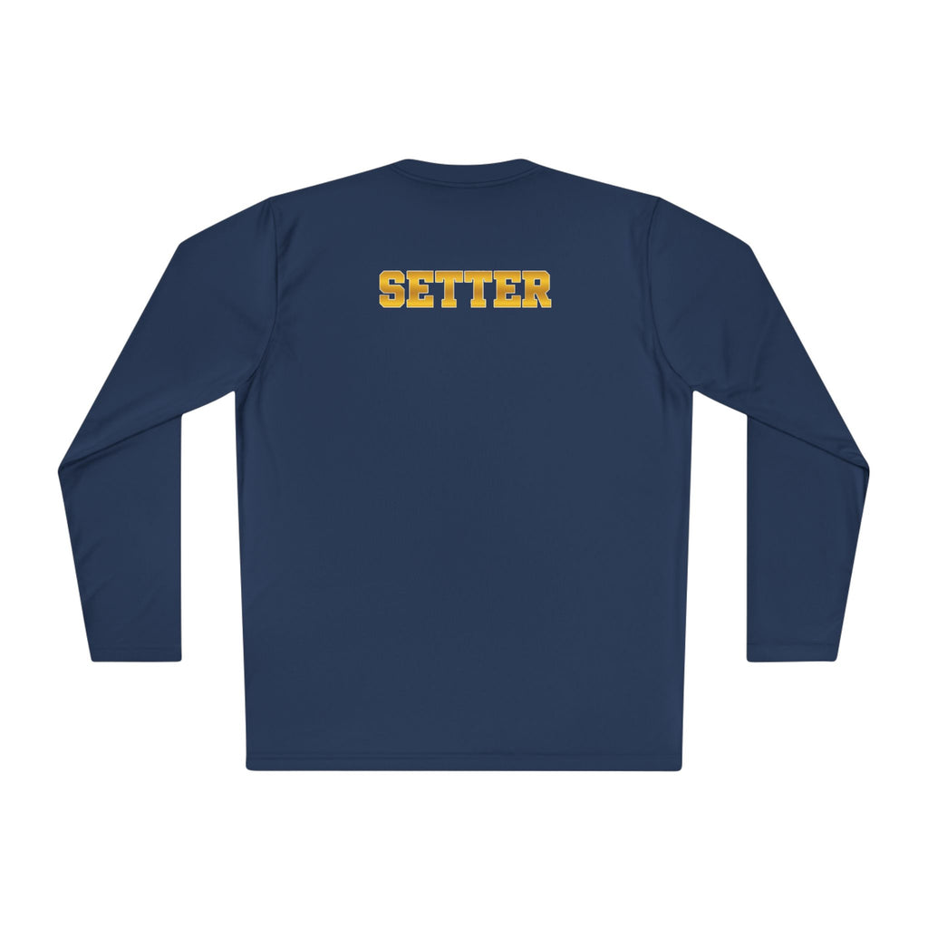 "Therapist With Hands" Volleyball Long Sleeve Tee — 'Setter' Athletic Long Sleeve