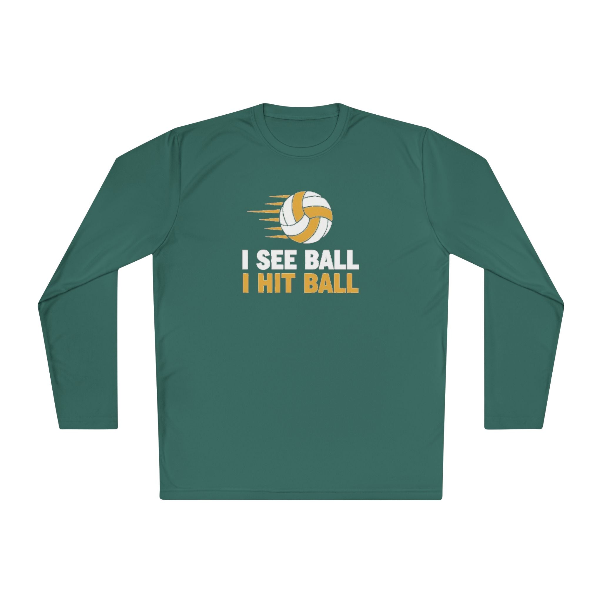 'I See Ball I Hit Ball' Long Sleeve Tee — Middle Hitter Shirt