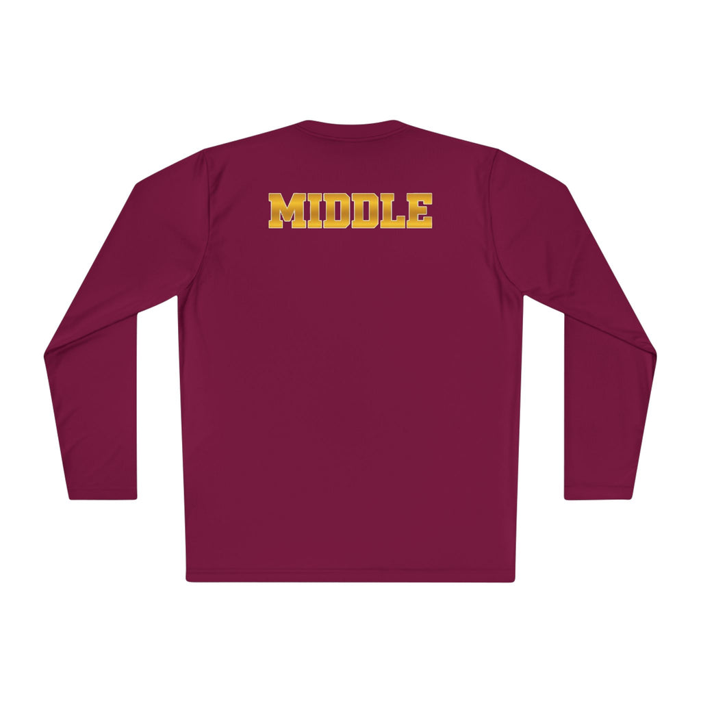 "Jump. Guess. Decoy. Repeat." —  Volleyball Middle Hitter Warm up Long Sleeve