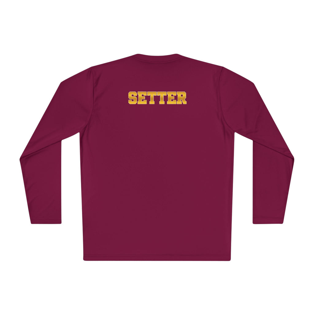 "Therapist With Hands" Volleyball Long Sleeve Tee — 'Setter' Athletic Long Sleeve
