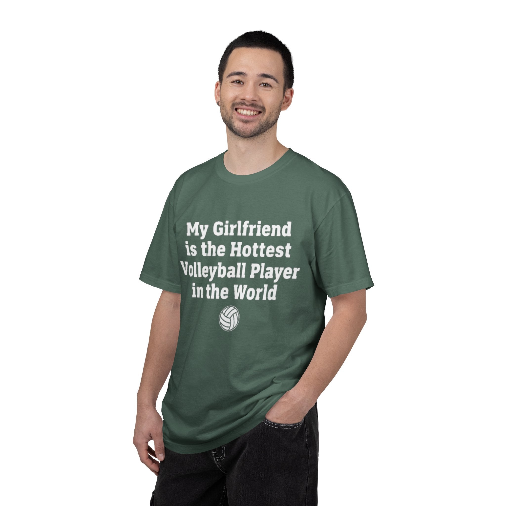 Volleyball Girlfriend T-Shirt — “My Girlfriend is the Hottest Volleyball Player in the World”