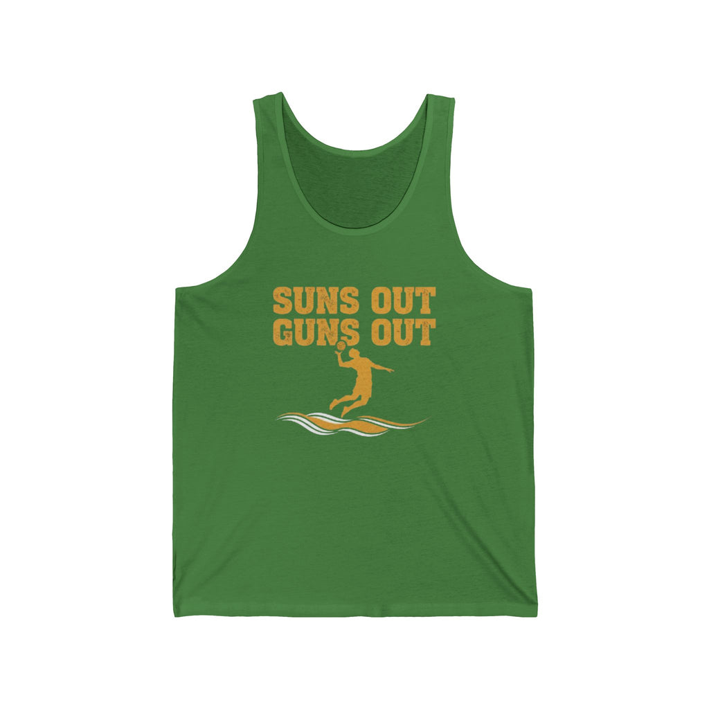 Suns Out Guns Out Tank Top — Beach Volleyball Muscle Tee