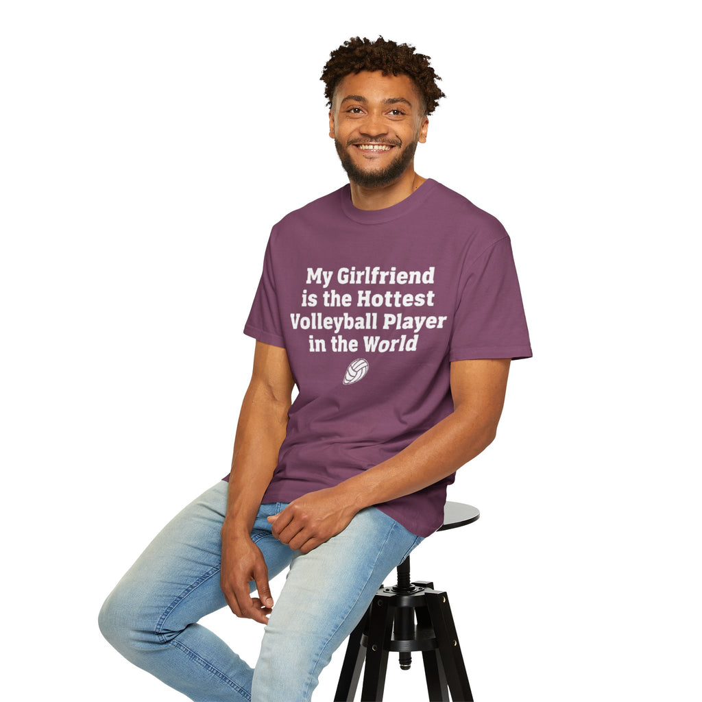 Volleyball Girlfriend T-Shirt — “My Girlfriend is the Hottest Volleyball Player in the World”