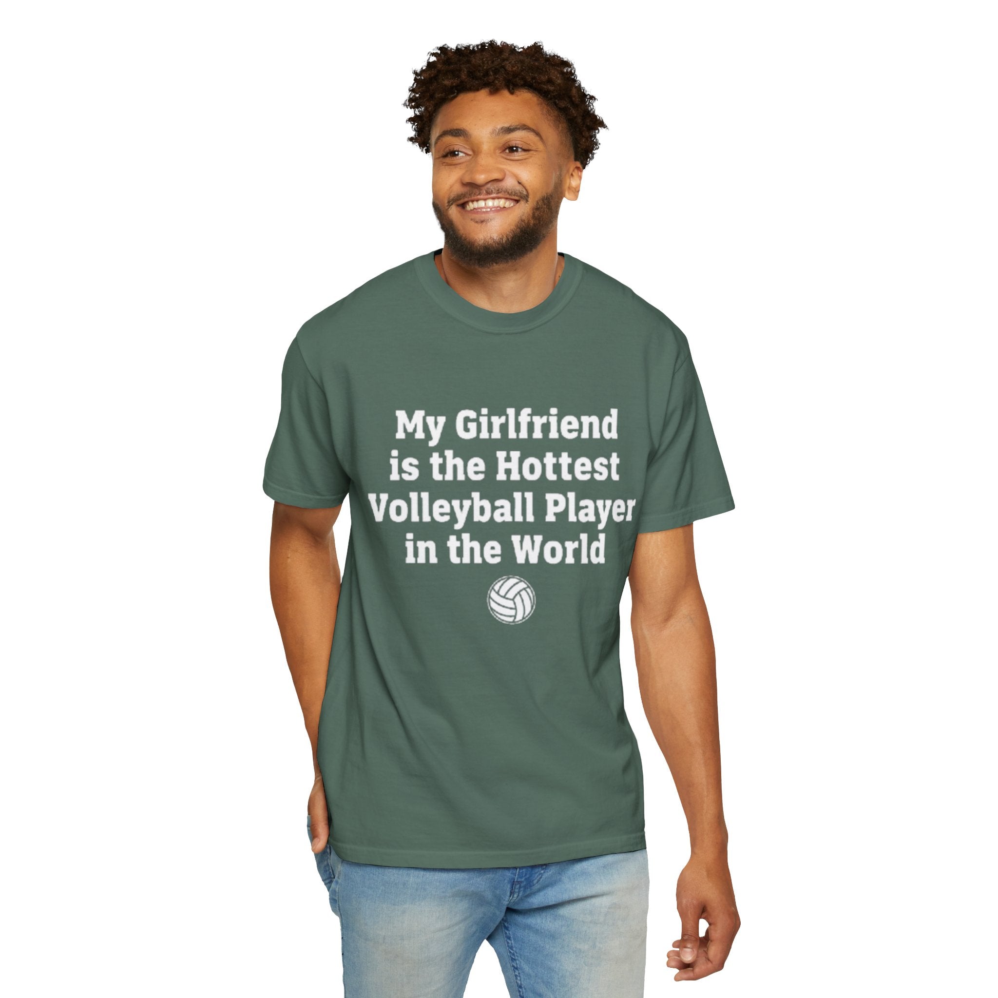 Volleyball Girlfriend T-Shirt — “My Girlfriend is the Hottest Volleyball Player in the World”