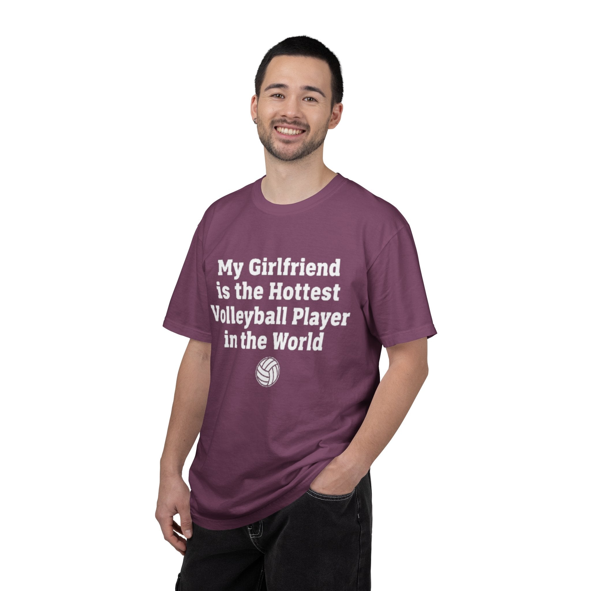 Volleyball Girlfriend T-Shirt — “My Girlfriend is the Hottest Volleyball Player in the World”