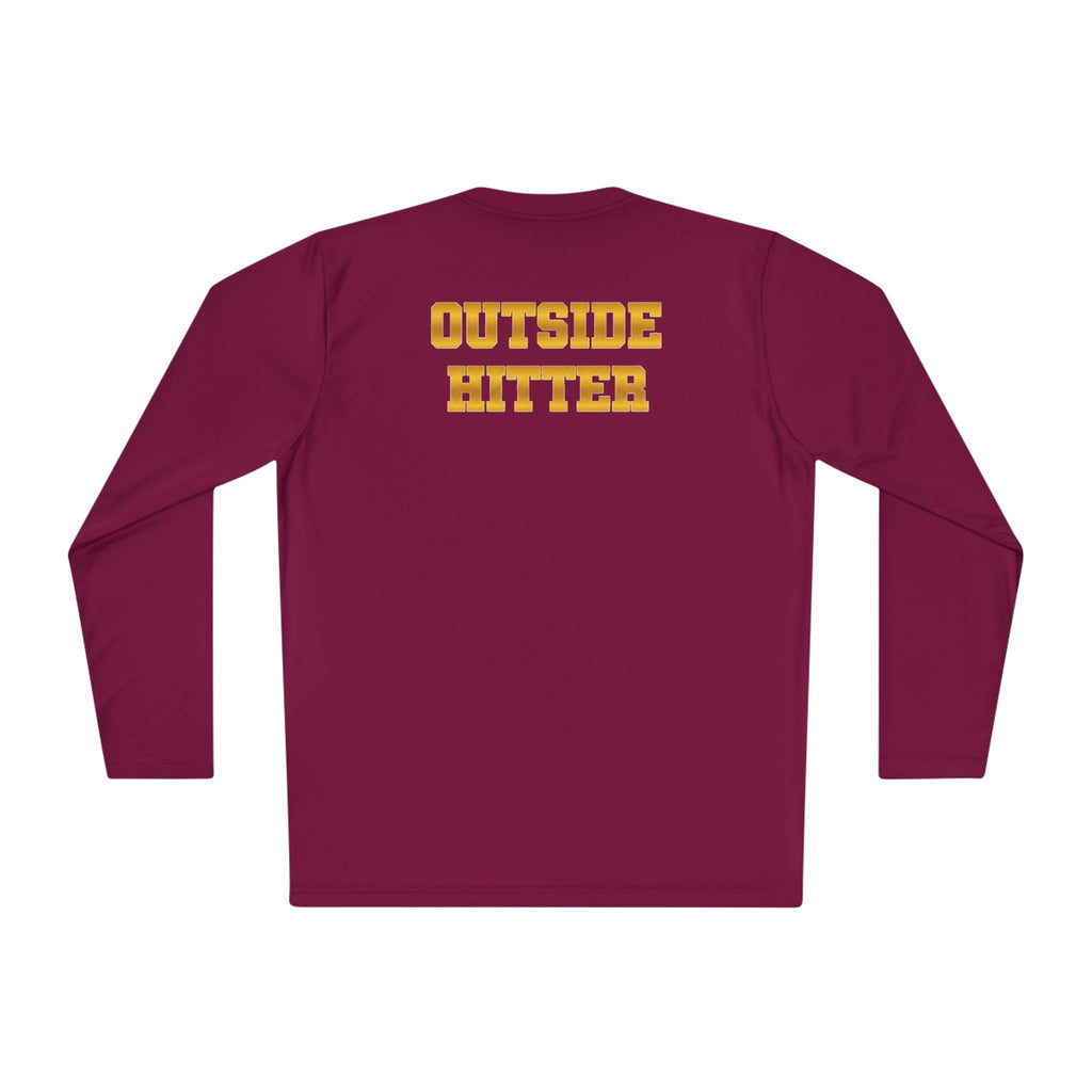 Outside Hitter Volleyball Long Sleeve Warm Up — "Outside by Position. Unstoppable by Nature"